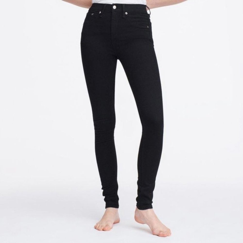 rag & bone Black Nina High Rise Skinny Jeans